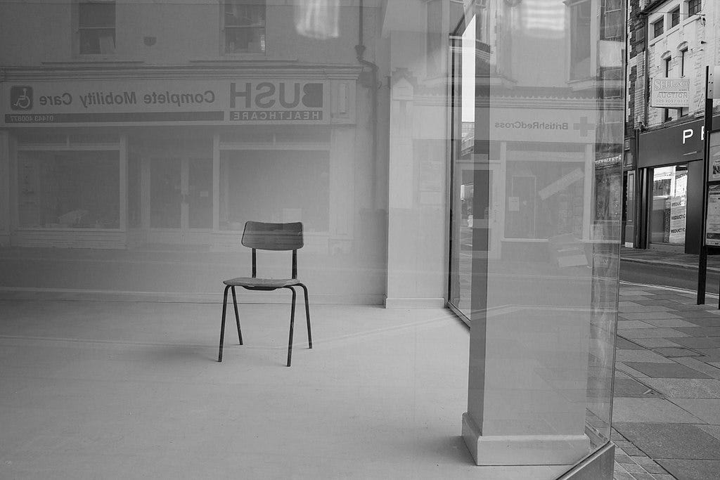 Image of an empty chair