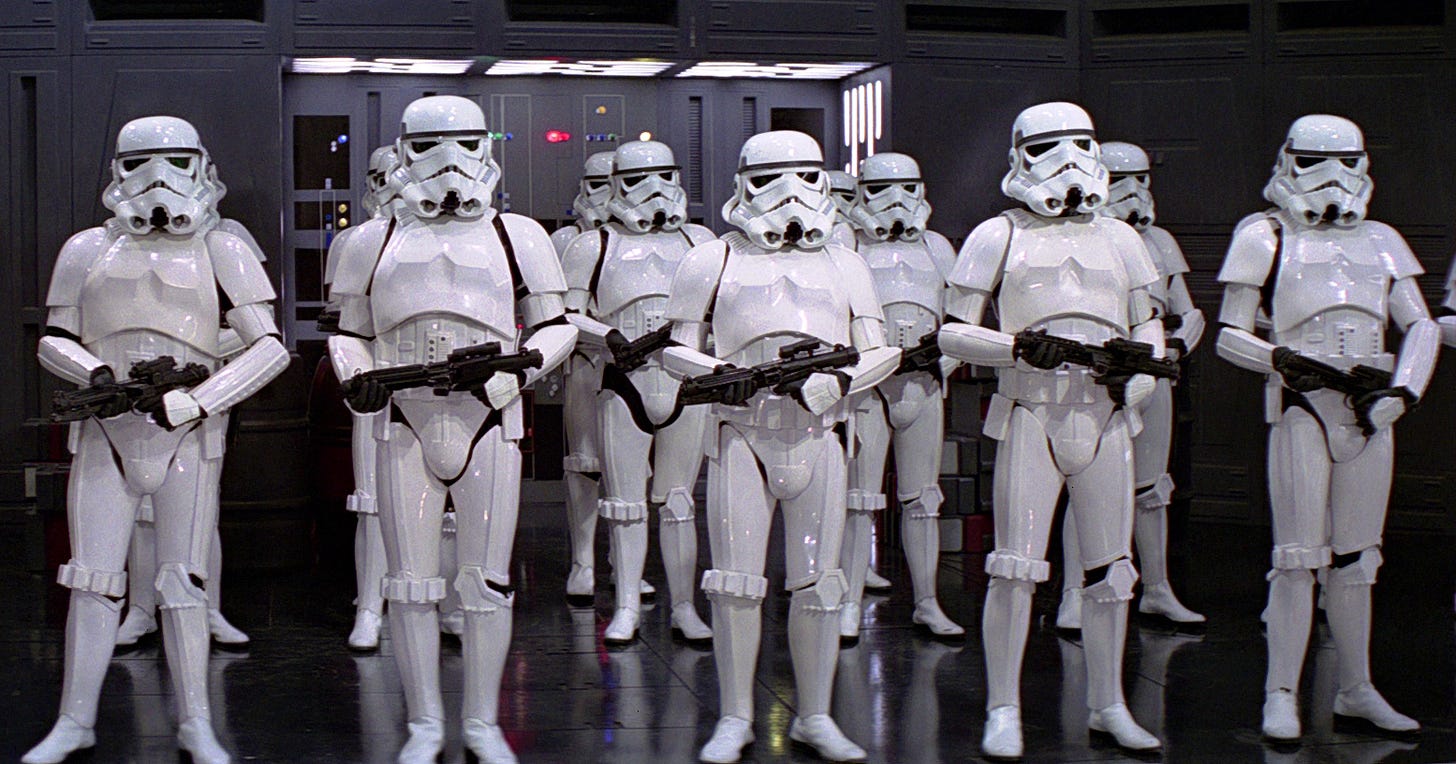 This is what the stormtroopers might look like in Star Wars VII