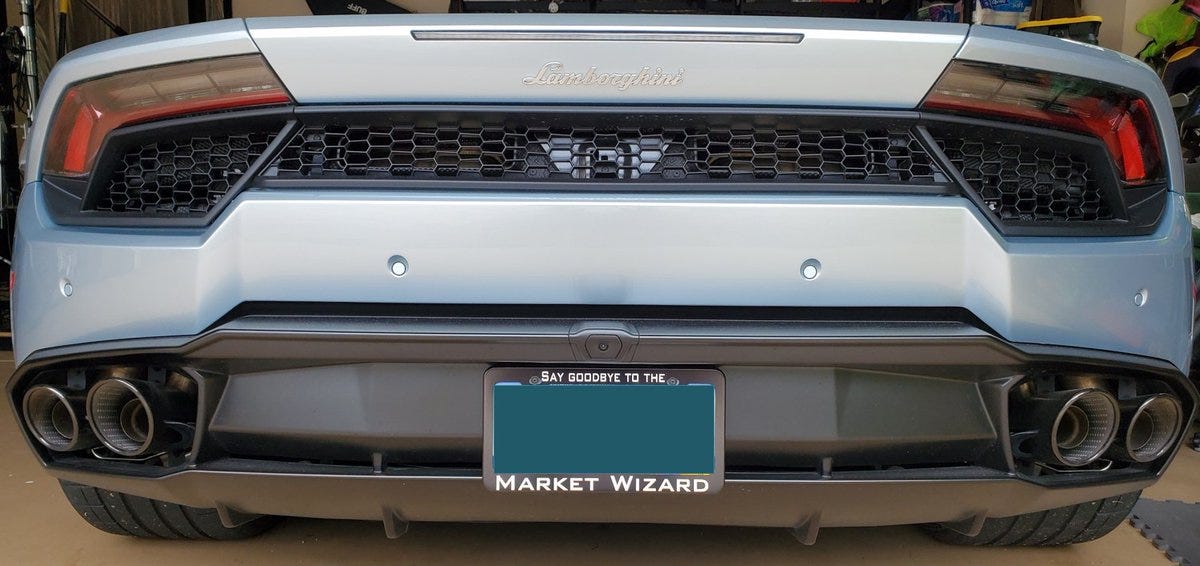Mark Minervini’s Market Wizard License Plate