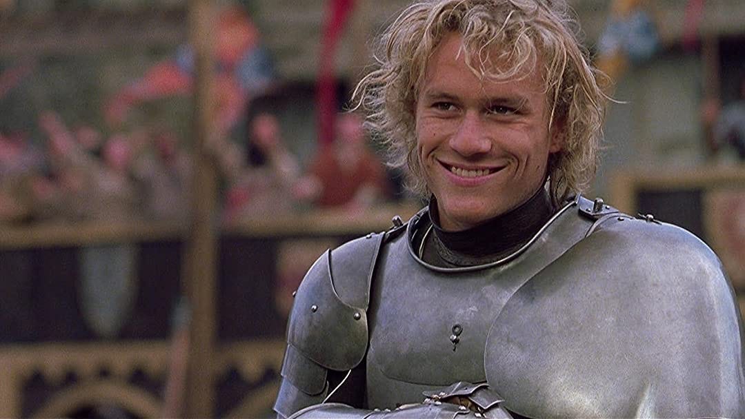 Heath Ledger smiling in A Knight's Tale