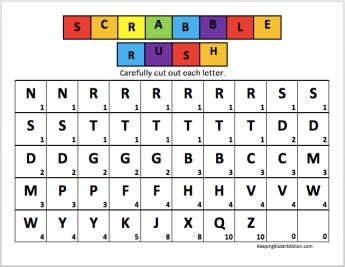 Scrabble Tiles Screen 3