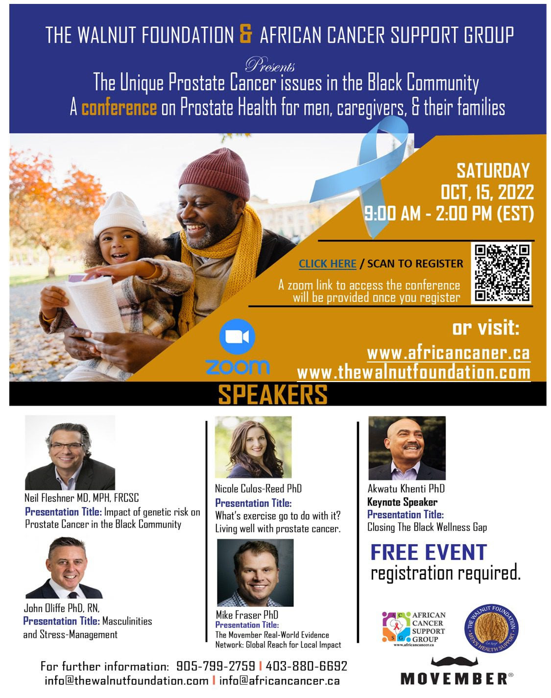 Prostate cancer issues in the black community event flyer