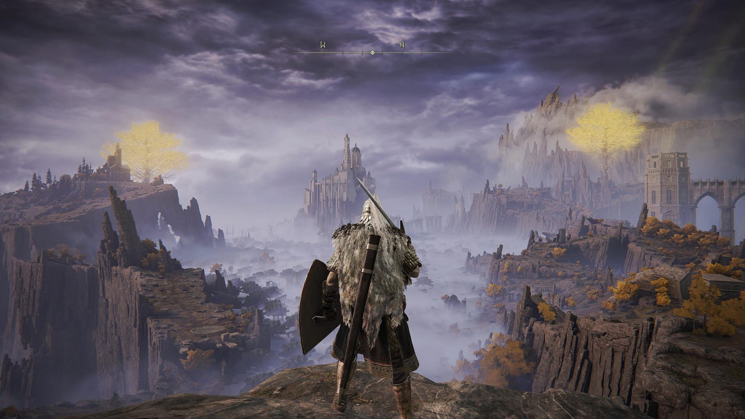 r/Eldenring - The sight of the Erdtree and the landscape of Liurnia after finishing Stormveil Castle is absolutely breathtaking. Reminds me of seeing Irithyll for the first time in Dark Souls 3.