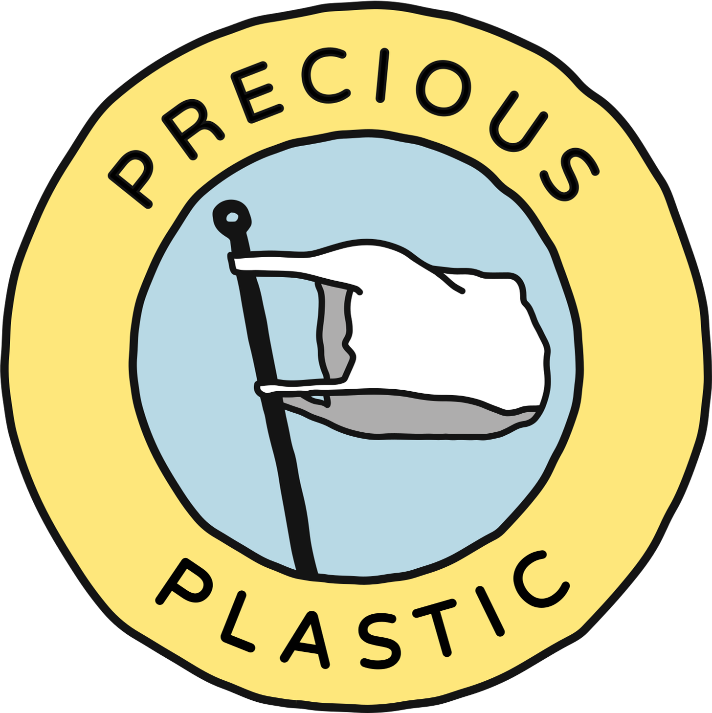 Precious Plastic logo 481b1017f82680383443bc1cda3d487e0f8e9d33
