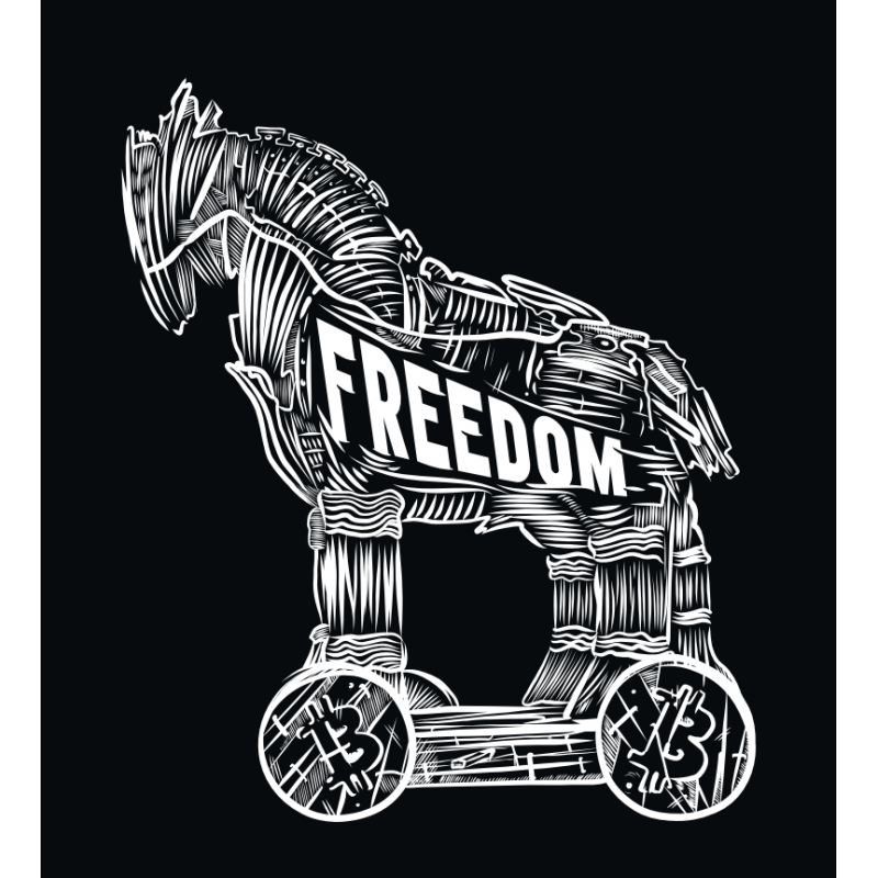 Tričko Freedom Black