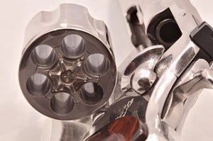 Colt Python Revolver, swing out cylinder