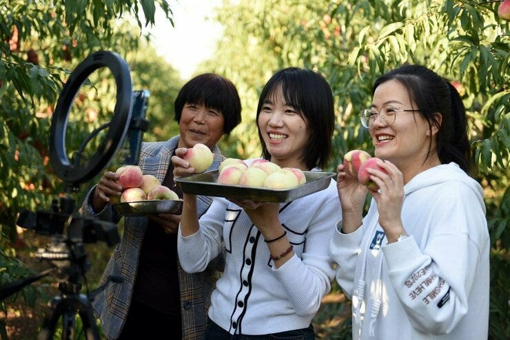 Promoción de productos rurales en el mundo del comercio on line en vivo: China promueve esas herramientas en las zonas rurales 