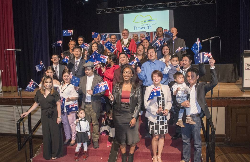 WELCOME: Tamworth's biggest citizenship ceremonies are no longer on Australia Day with 61 people to take the oath on Thursday. Photo: Peter Hardin 170919PHA203