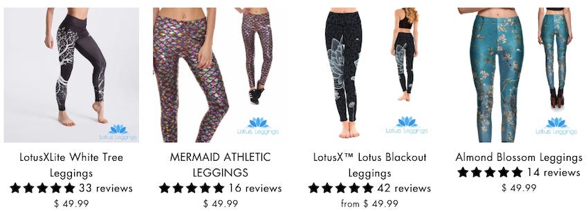 lotus leggings are overpriced and counterfeit