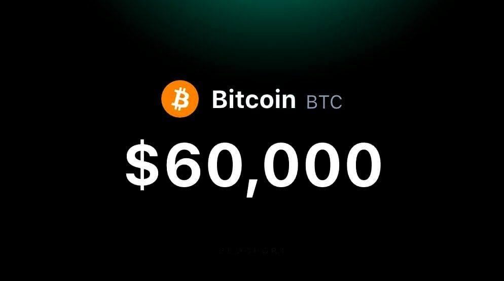 Bitcoin Crosses the $60, 000 Milestone - Bitcoin KE