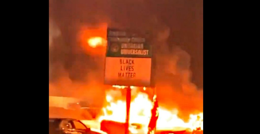 black lives matter church burning