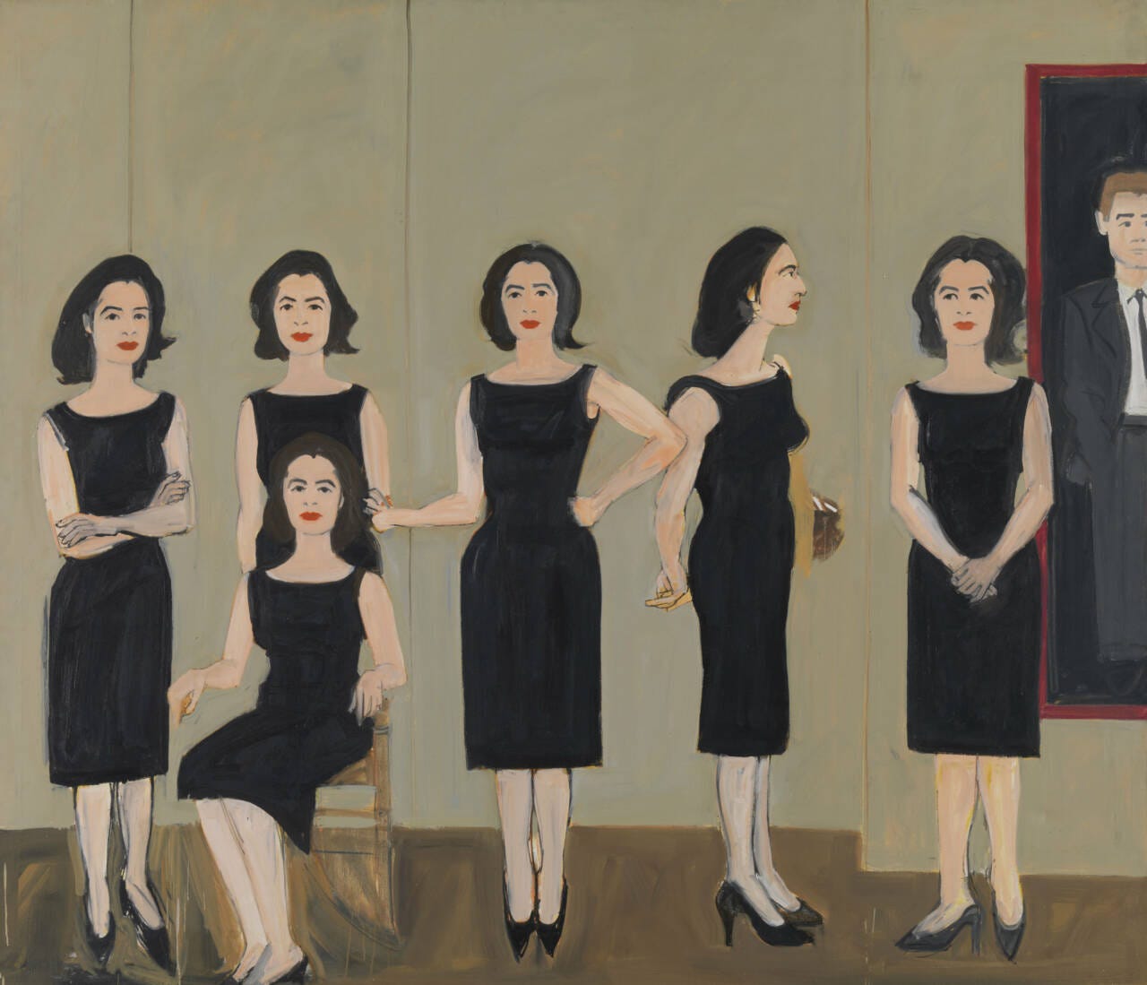 Alex Katz, The Black Dress, 1960 | Museum Brandhorst