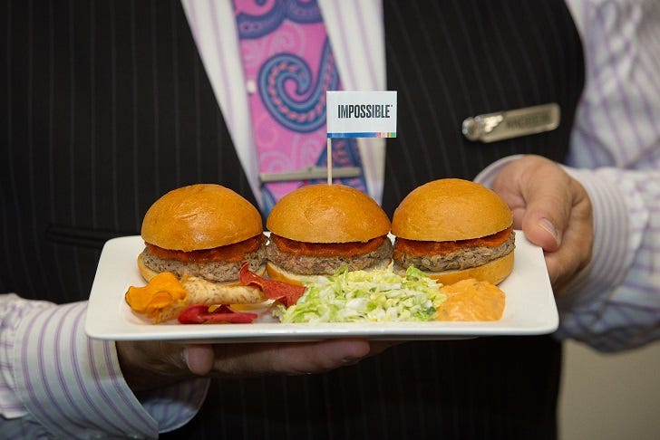 New Impossible sliders on Air NZ flight from SFO to AKL