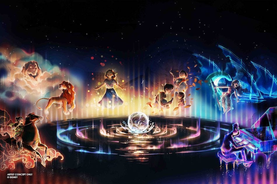  “World of Color – One” nighttime spectacular at Disney California Adventure