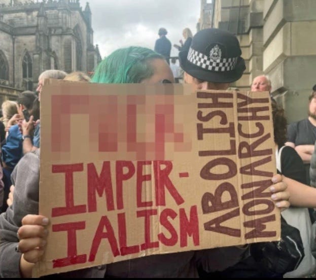 Activists pledge support for woman arrested in Edinburgh anti-monarchy  protest
