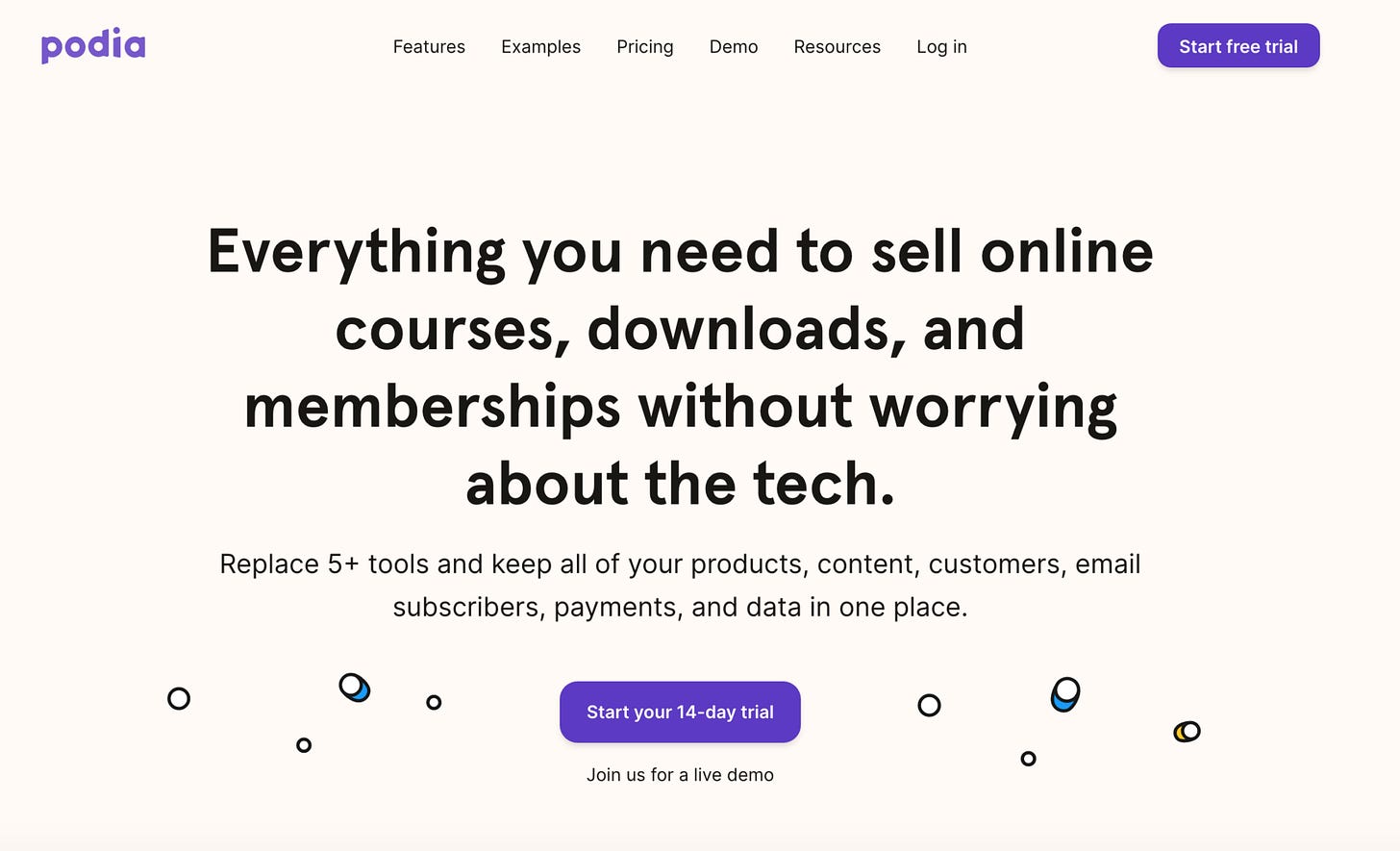 Podia – Platform for online courses