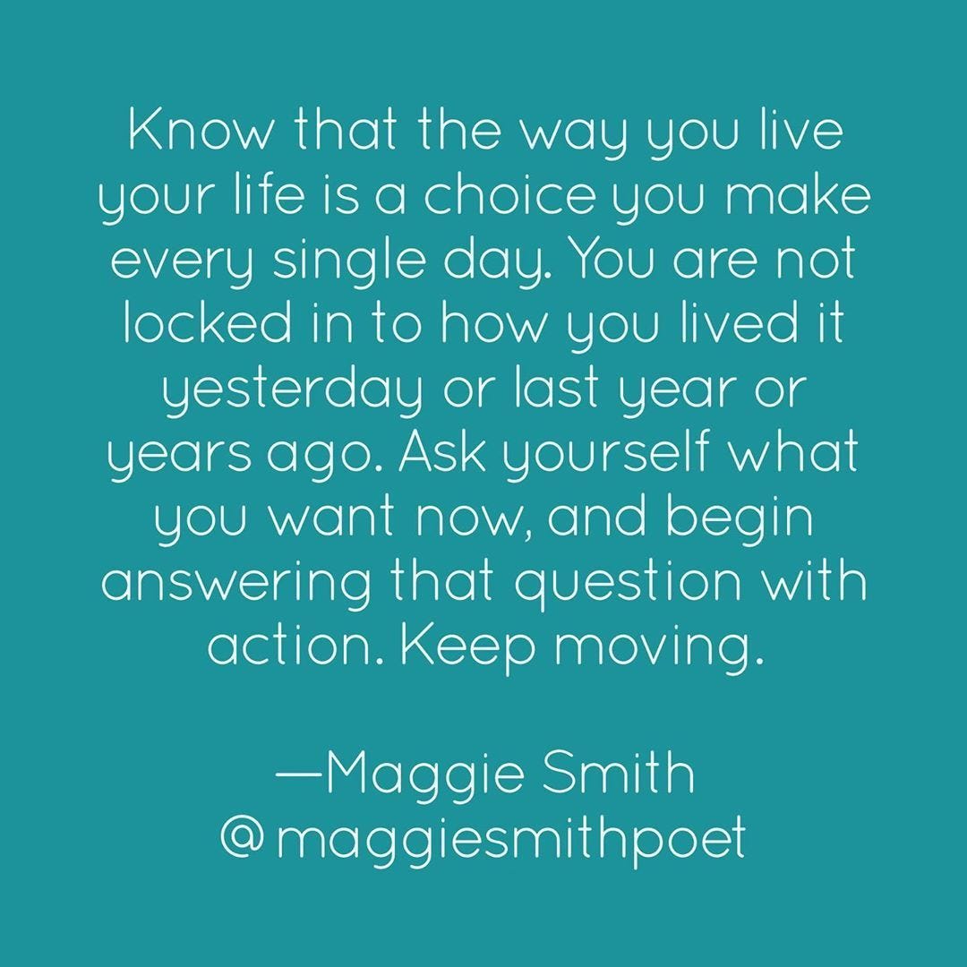 Maggie Smith on Instagram: “Ask yourself what you want now.✨ * *  #keepmoving #keepgoing #keepmovingforward #todaysgoal … | Maggie smith  quotes, Maggie smith, Maggie