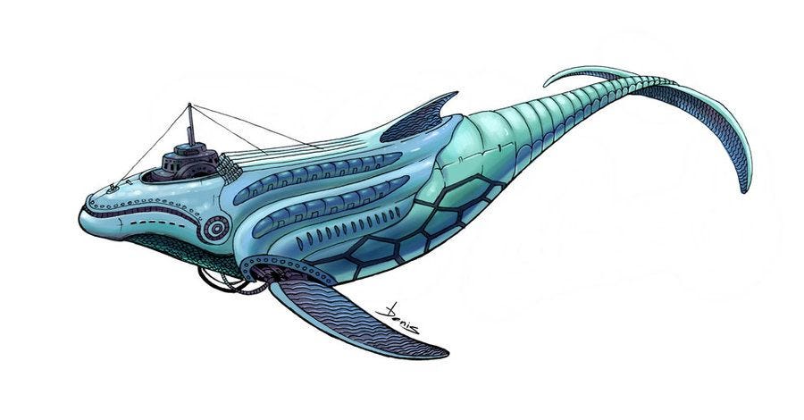 Mechanical Whale by ~denisarts on deviantART | Whale artwork, Whale art,  Steampunk animals