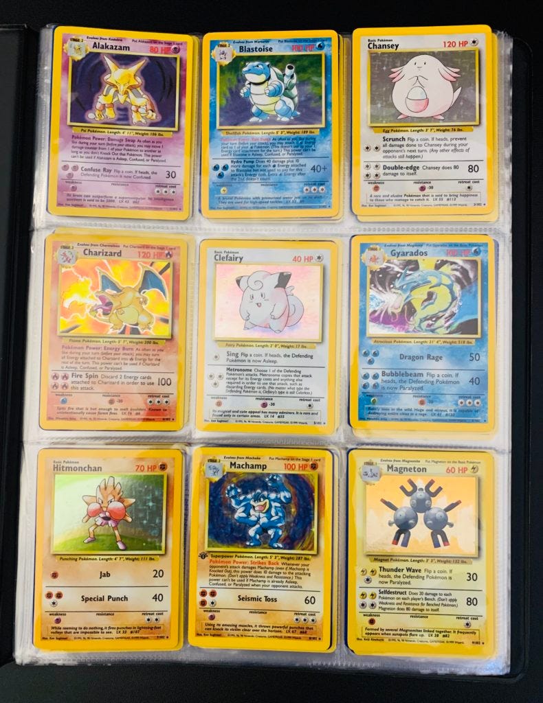 original pokemon base set cards
