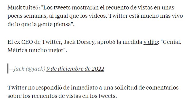 Dialogo en el creador de Twitter Jack Dorsey y su dueño actual 
