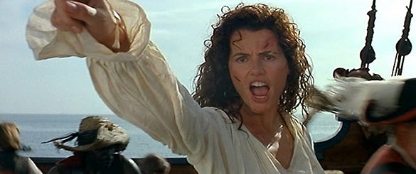 Geena Davis stars in Renny Harlin's "Cutthroat Island," the notoriously unpopular 1995 film that once held the world record for most money lost by a film ($105 million).