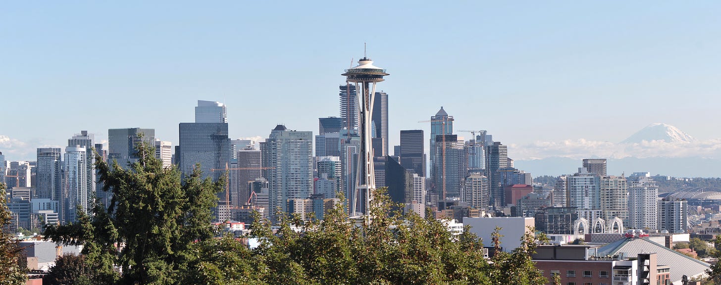 The Seattle skyline.