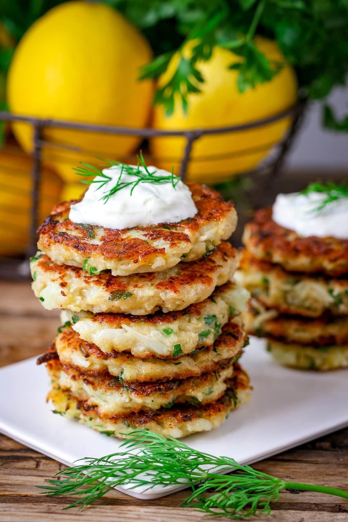 Simple Cauliflower Fritters - Nicky&#39;s Kitchen Sanctuary
