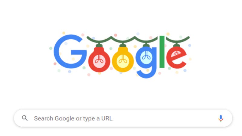 The Google Search homepage