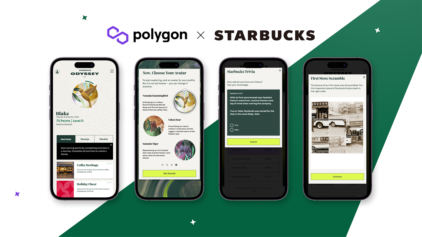 Starbucks® Odyssey' Beta Is Now Live on Polygon — Polygon | Blog