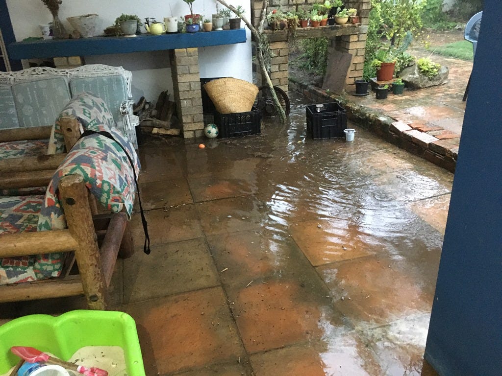 flooded stoep