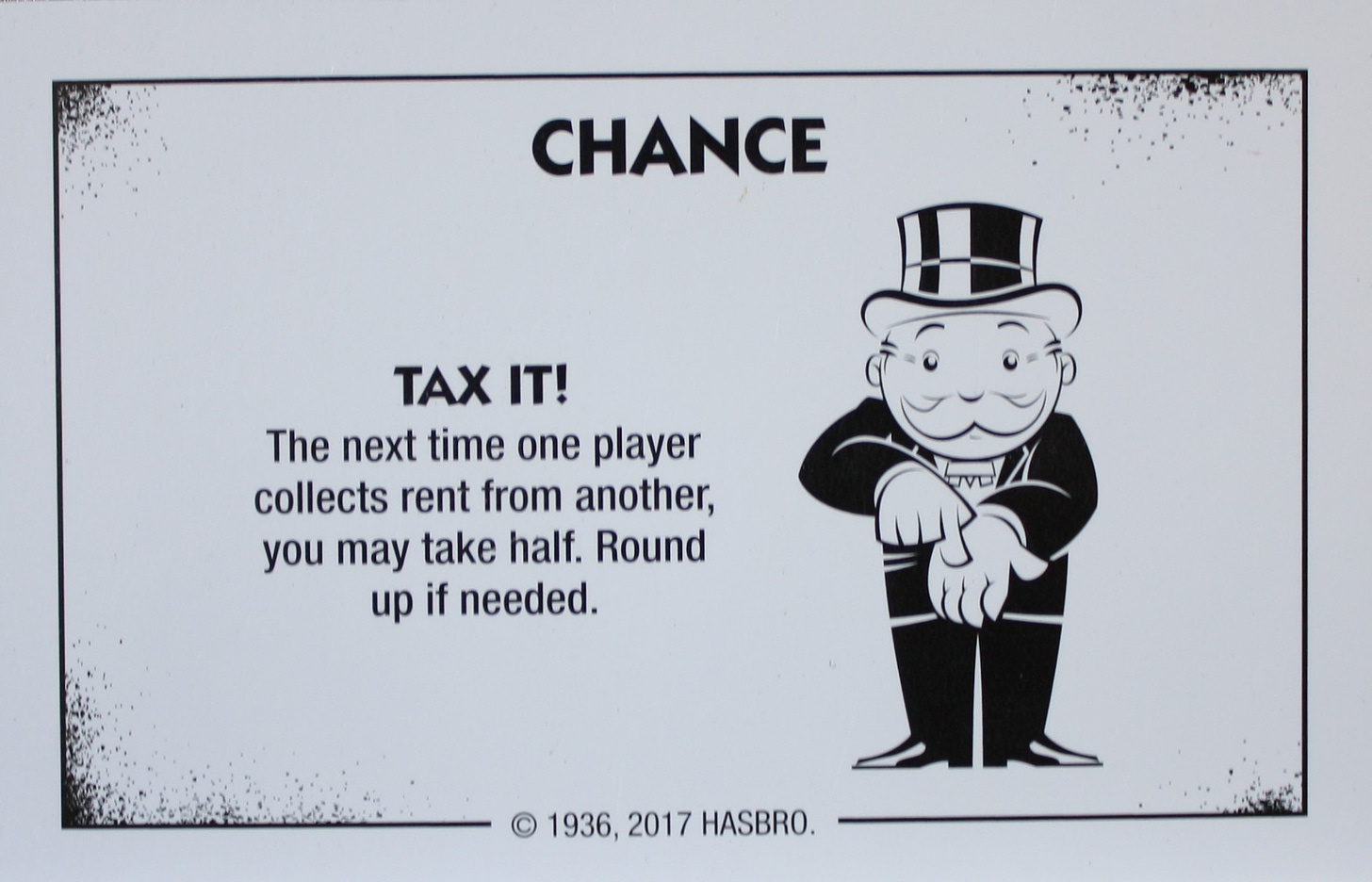 PARTS ONLY – Monopoly Board Game “Cheaters” Edition – Chance Card #11 –  Team Toyboxes