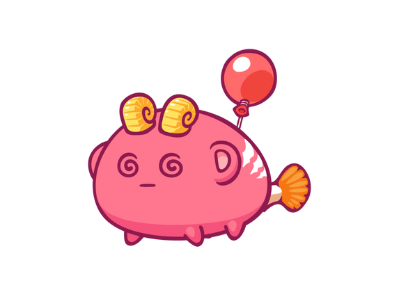 Non-fungible token (NFT) Perfect Support with nimo and serious but with Merry (sad) with ID #145317 of Axie Infinity
