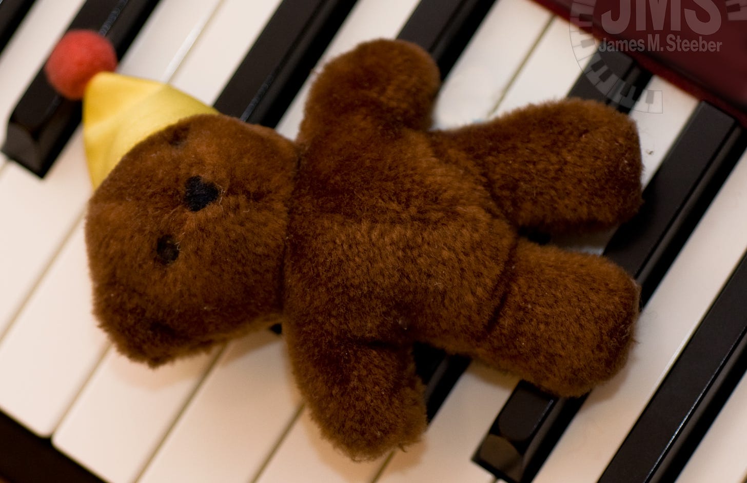 Teddy on the Keys