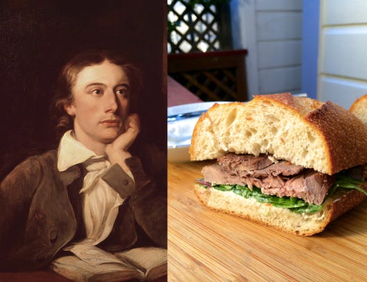 John Keats - Roast Beef Sandwiches with Horseradish Cream