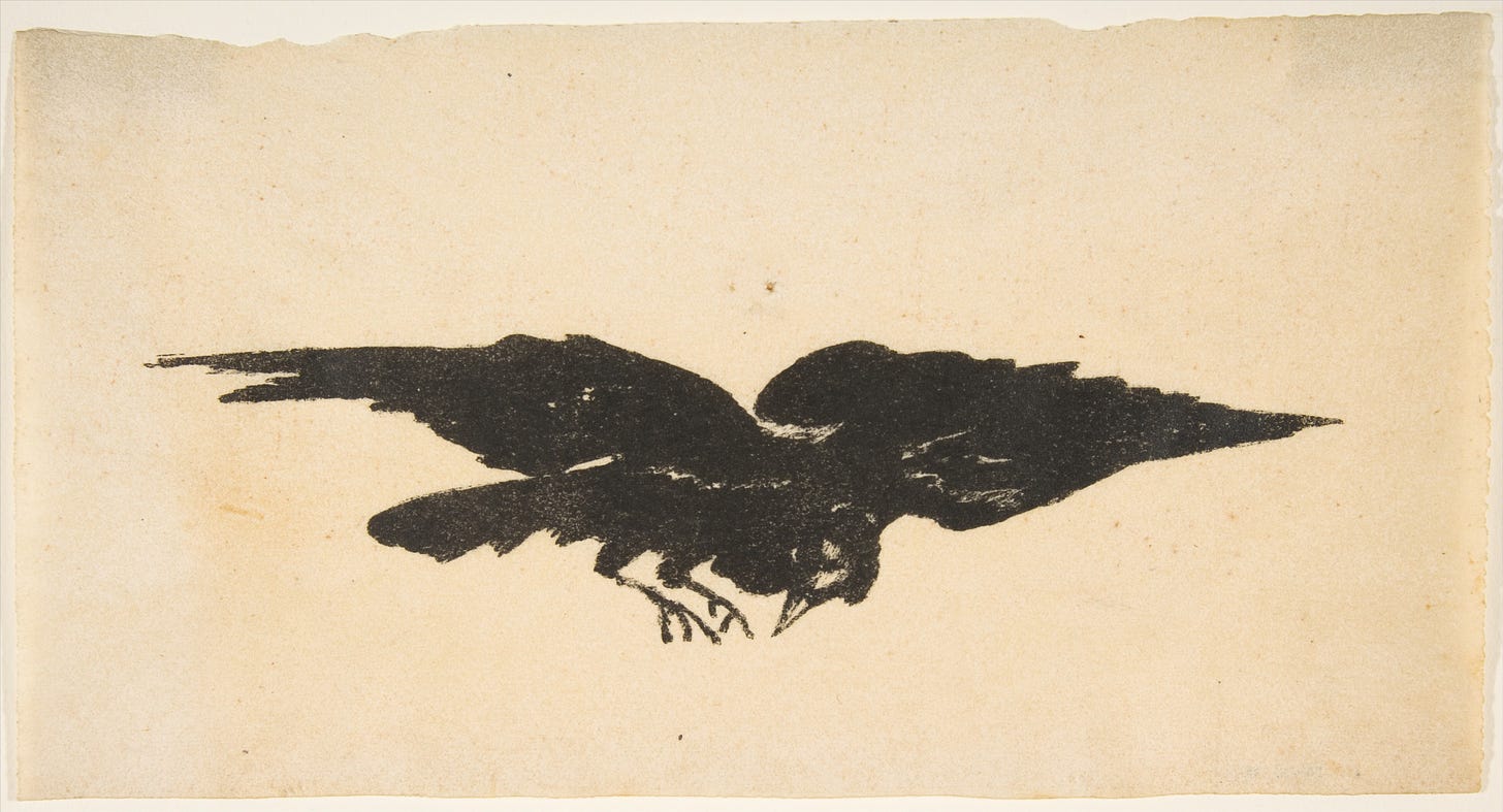 Edouard Manet | The Flying Raven, Ex Libris for The Raven by Edgar Allan  Poe | The Metropolitan Museum of Art