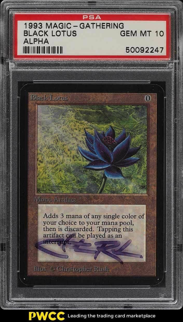 The Black Lotus card in question. Source: PWCC