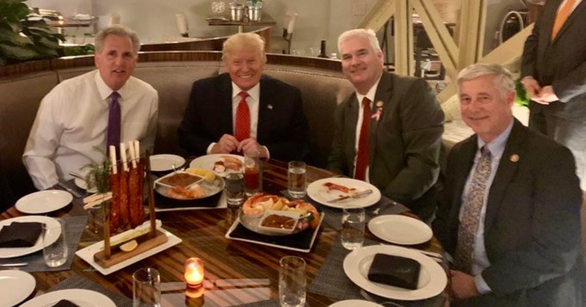 Rep. Tom Emmer Dines With President Trump