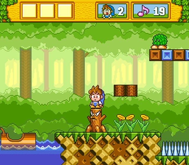 A screenshot from DoReMi Fantasy, showcasing the brighter colors and attention to detail in both the background and characters