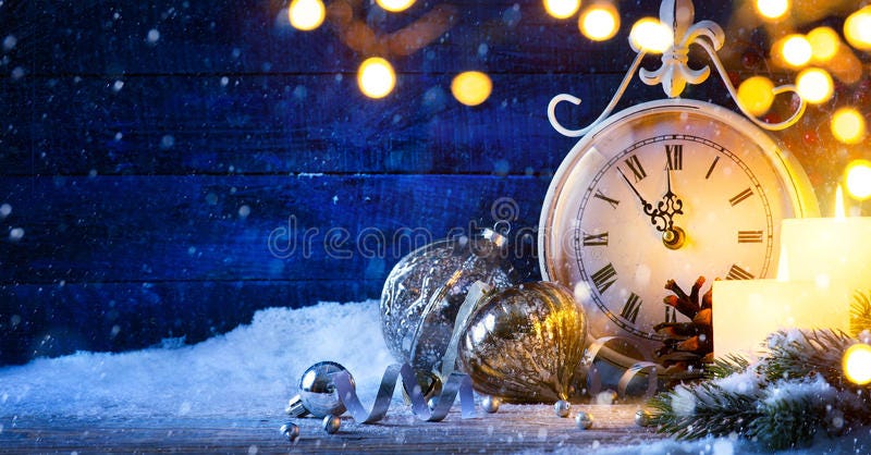 Art Christmas or New years eve; holiday background royalty free stock photos