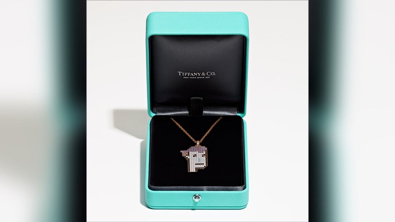 Luxury jeweler Tiffany & Co. sold 250 digital passes for custom pendants based on CryptoPunk NFTs on Friday for around $50,000 each.