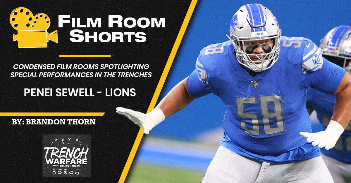 Week 3 Film Room Short - Lions RT Penei Sewell