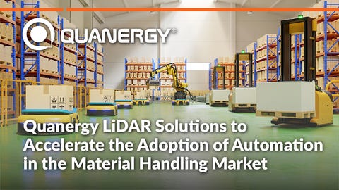 Quanergy LiDAR Solutions to Accelerate the Adoption of Automation in the Material Handling Market (Graphic: Business Wire)