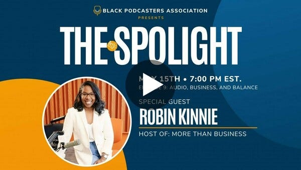 The Spotlight - Season 2 - Ep. 9 - Robin Kinnie - More Than Business Podcast