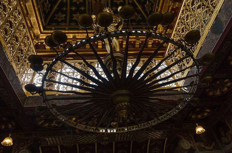 File:Cardiff, inside of the Clock Tower of Cardiff Castle.jpg