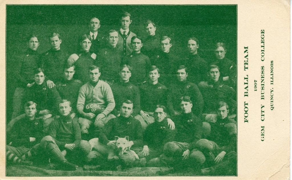 1907 Gem City Business College Football Team