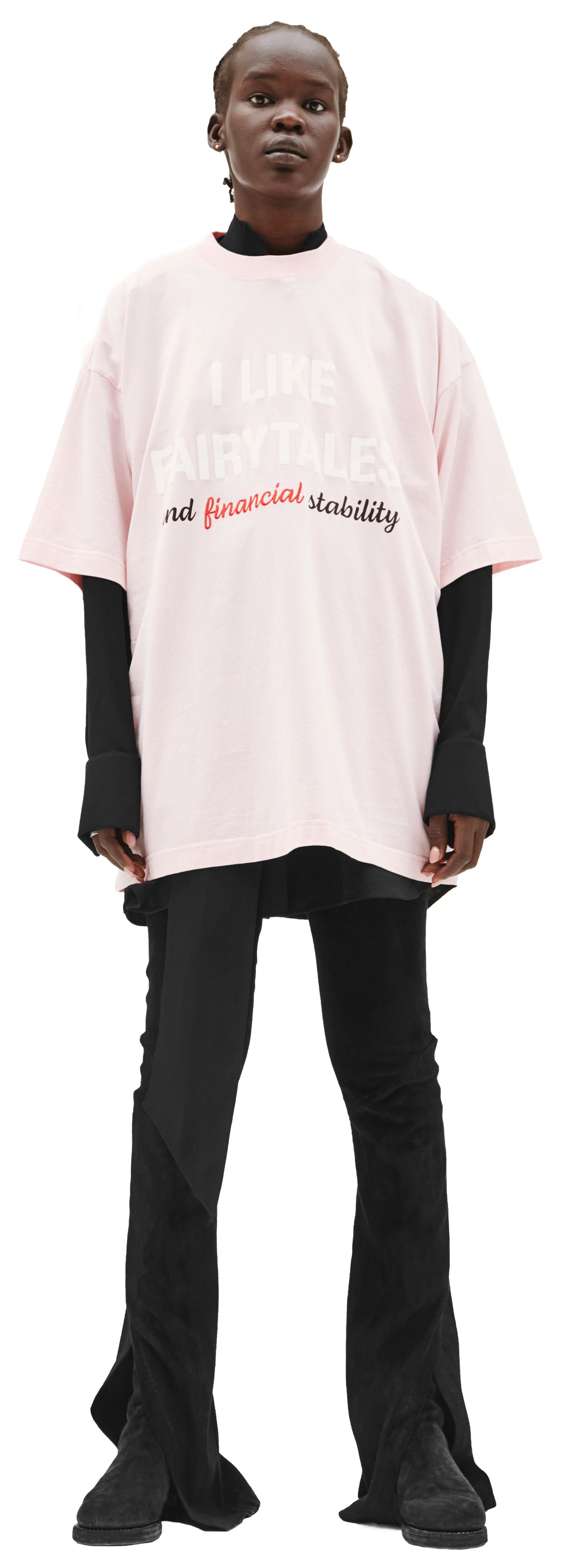 Buy VETEMENTS women pink i like fairytales t-shirt for £225 online on SV77,  UA52TR530P/1610
