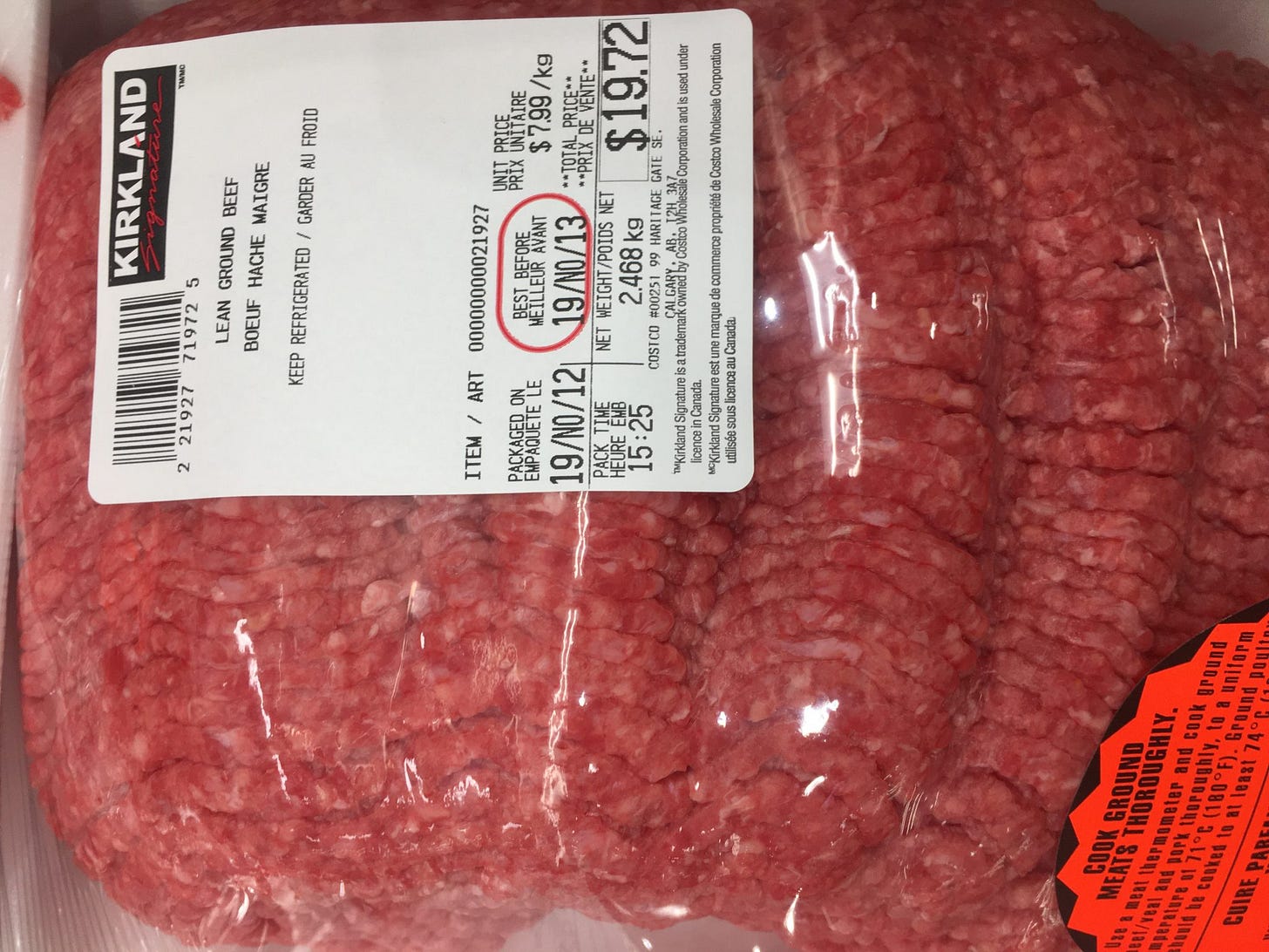 Costco] Lean Ground Beef, 1kg – Zallat