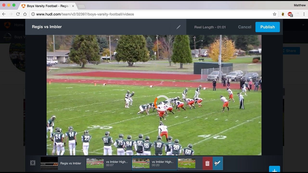 How to make a hudl highlight film - YouTube
