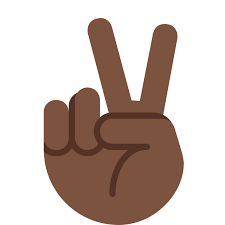 ✌🏾 Victory Hand Emoji with Medium-Dark Skin Tone Meaning and Pictures