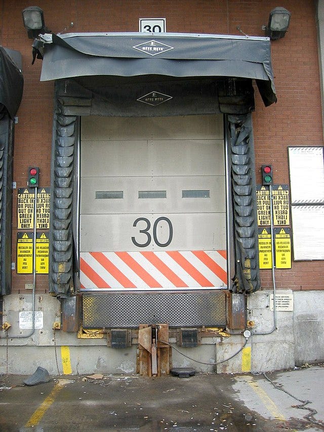 Photograph of a loading dock 